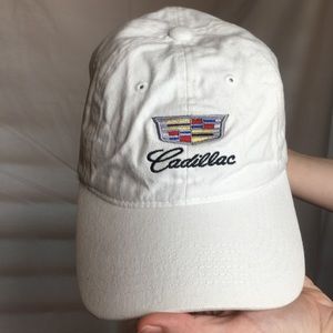 NEW WHITE CADILLAC DAD HAT